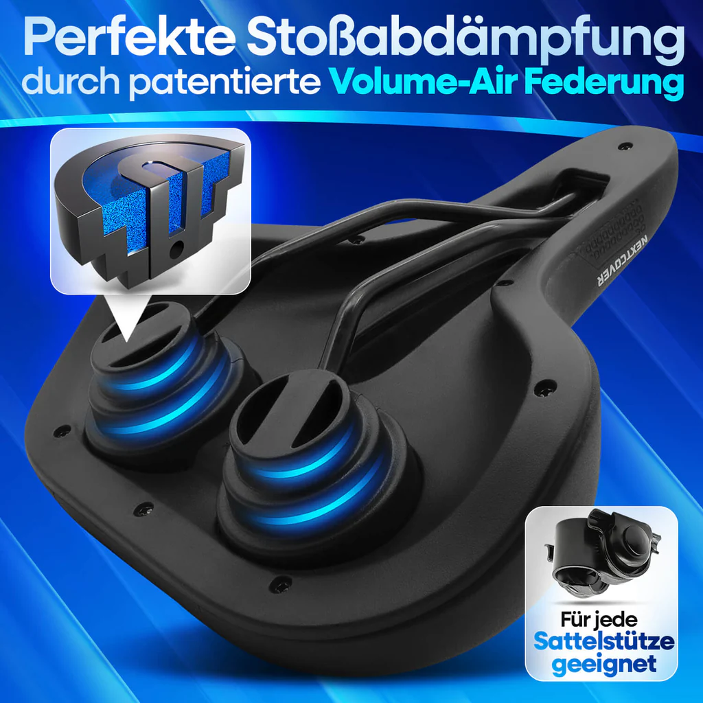 FahrradSitz24 Comfort One — Volume-Air Federung